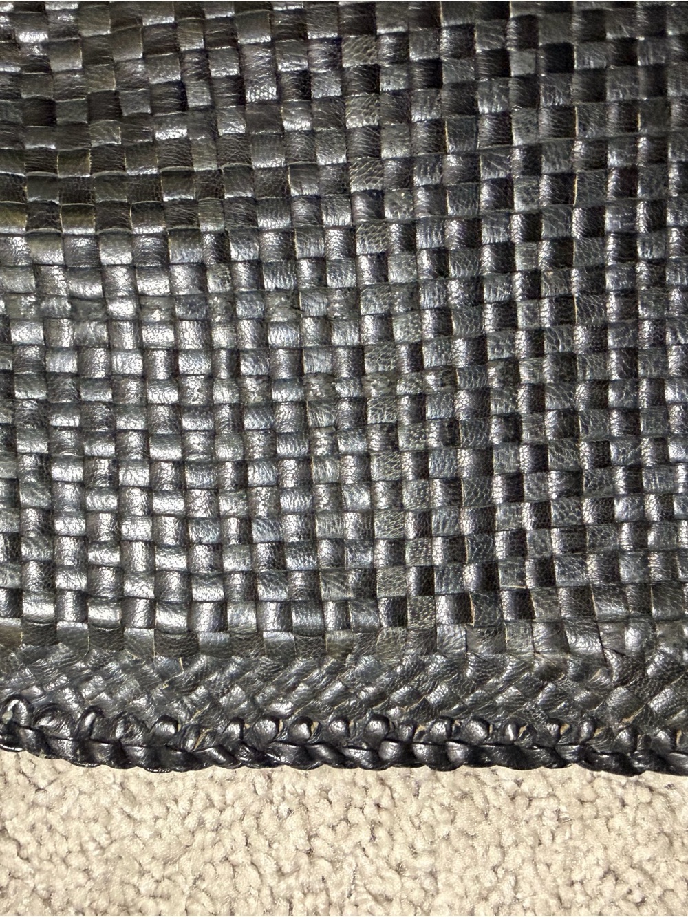 Prada Black Woven Madras Woven Clutch - Picture 10 of 12